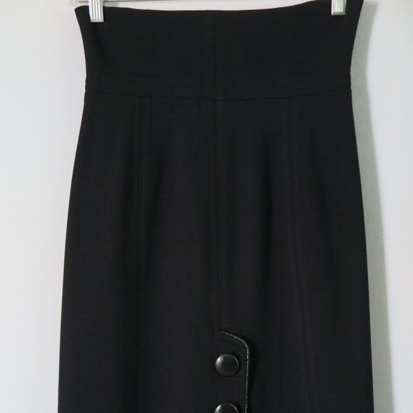 Yoana Baraschi Dresses & Skirts - YOANA BARASCHI Black Straight Pencil Viscose Blend Skirt Size 4 Made in USA